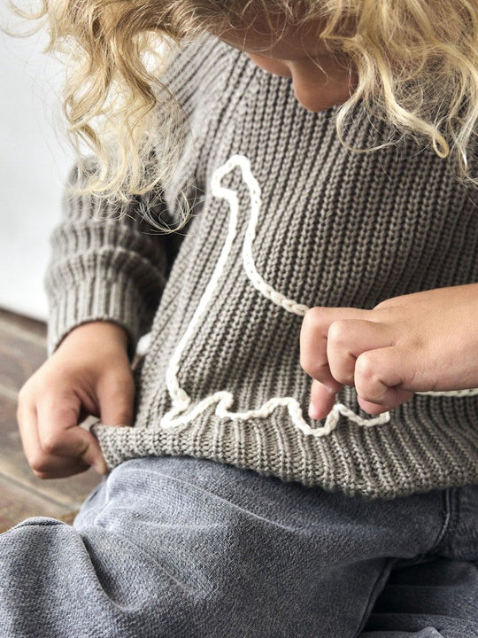 Lil' Atelier Mini EMLEN EMB KNIT - Overland Trek | Torgunns Barneklær AS