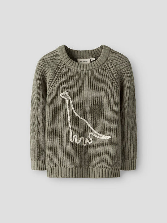 Lil' Atelier Mini EMLEN EMB KNIT - Overland Trek | Torgunns Barneklær AS