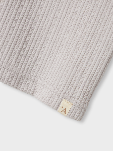 Lil' Atelier Mini FLEURA SS SLIM TOP - Vapor Blue | Torgunns Barneklær AS