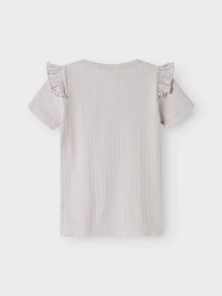 Lil' Atelier Mini FLEURA SS SLIM TOP - Vapor Blue | Torgunns Barneklær AS