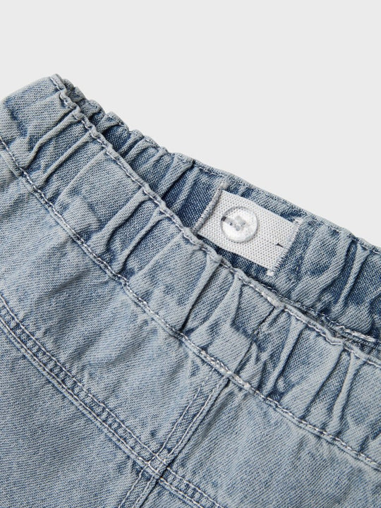 Lil' Atelier Mini FUNDA LOOSE JEANS - Medium Blue Denim | Torgunns Barneklær AS