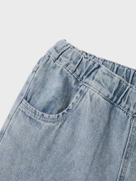 Lil' Atelier Mini FUNDA LOOSE JEANS - Medium Blue Denim | Torgunns Barneklær AS