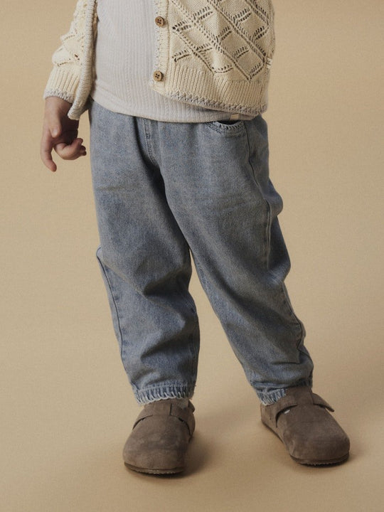 Lil' Atelier Mini FUNDA LOOSE JEANS - Medium Blue Denim | Torgunns Barneklær AS