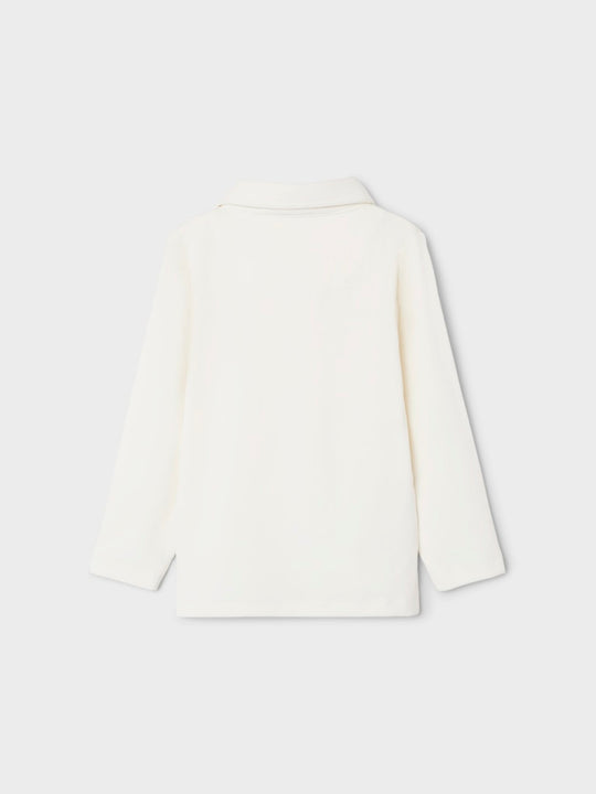 Lil' Atelier Mini FUNDO LS SLIM TOP - Coconut Milk | Torgunns Barneklær AS