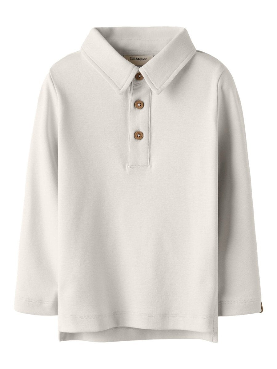 Lil' Atelier Mini FUNDO LUP LS TOP - Turtledove | Torgunns Barneklær AS