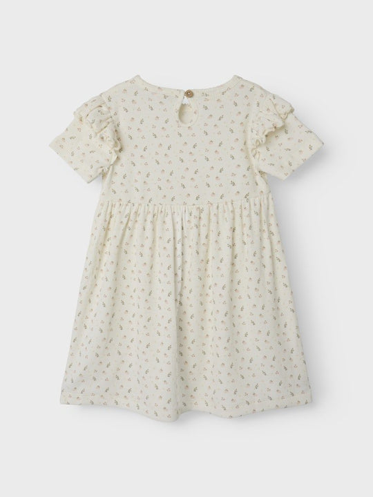 Lil' Atelier Mini GAGO KIV SS DRESS - Coconut Milk | Torgunns Barneklær AS