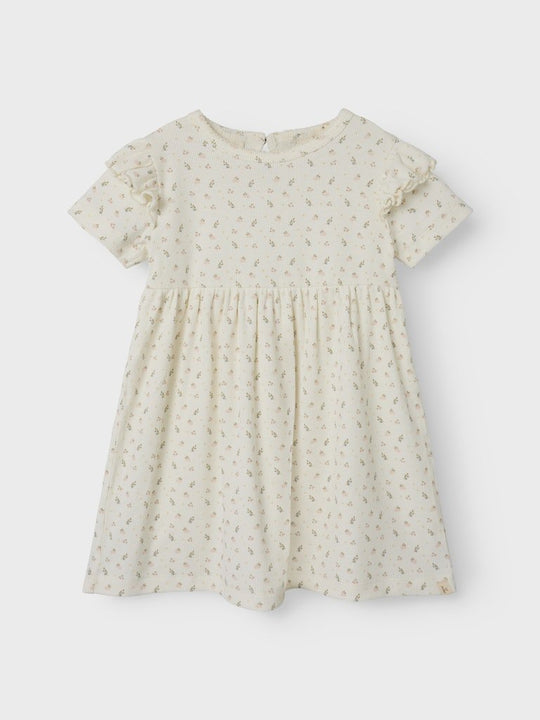 Lil' Atelier Mini GAGO KIV SS DRESS - Coconut Milk | Torgunns Barneklær AS