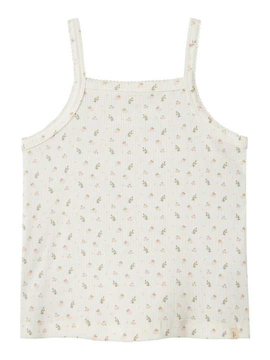 Lil' Atelier Mini GAGO KUR LOOSE STRAP TOP - Coconut Milk | Torgunns Barneklær AS