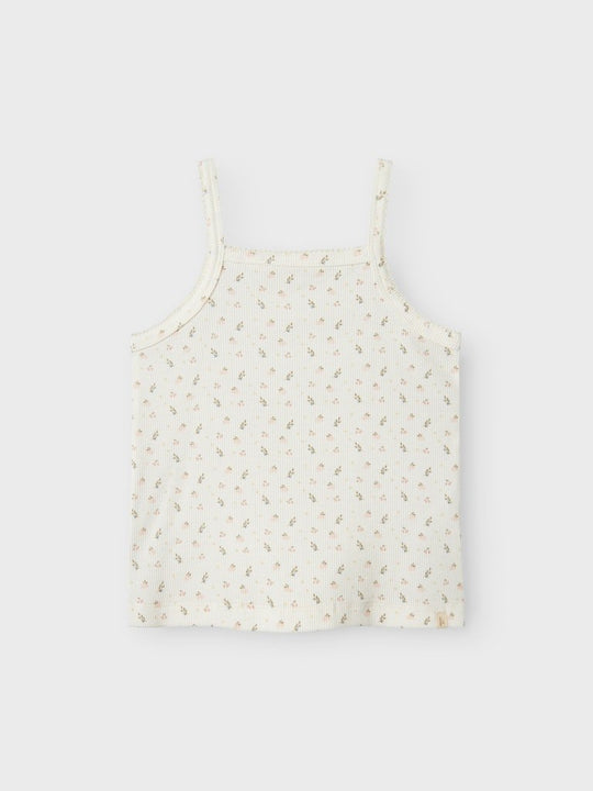 Lil' Atelier Mini GAGO KUR LOOSE STRAP TOP - Coconut Milk | Torgunns Barneklær AS