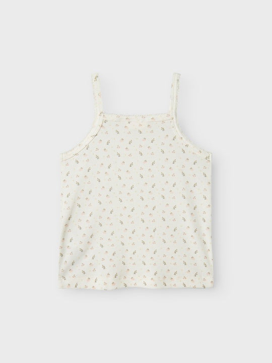 Lil' Atelier Mini GAGO KUR LOOSE STRAP TOP - Coconut Milk | Torgunns Barneklær AS