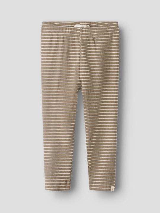 Lil' Atelier Mini GAGO LS NIGHT SET - Sepia Tint Stripes | Torgunns Barneklær AS