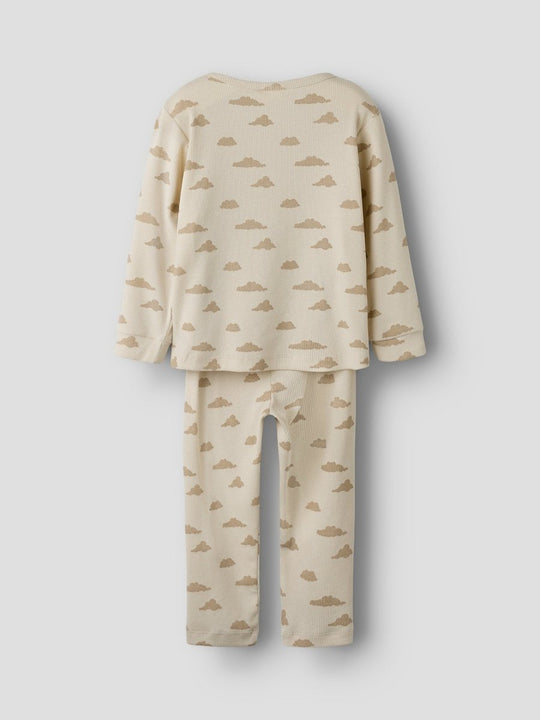 Lil' Atelier Mini GAGO LS NIGHT SET - Turtledove Cloudy | Torgunns Barneklær AS