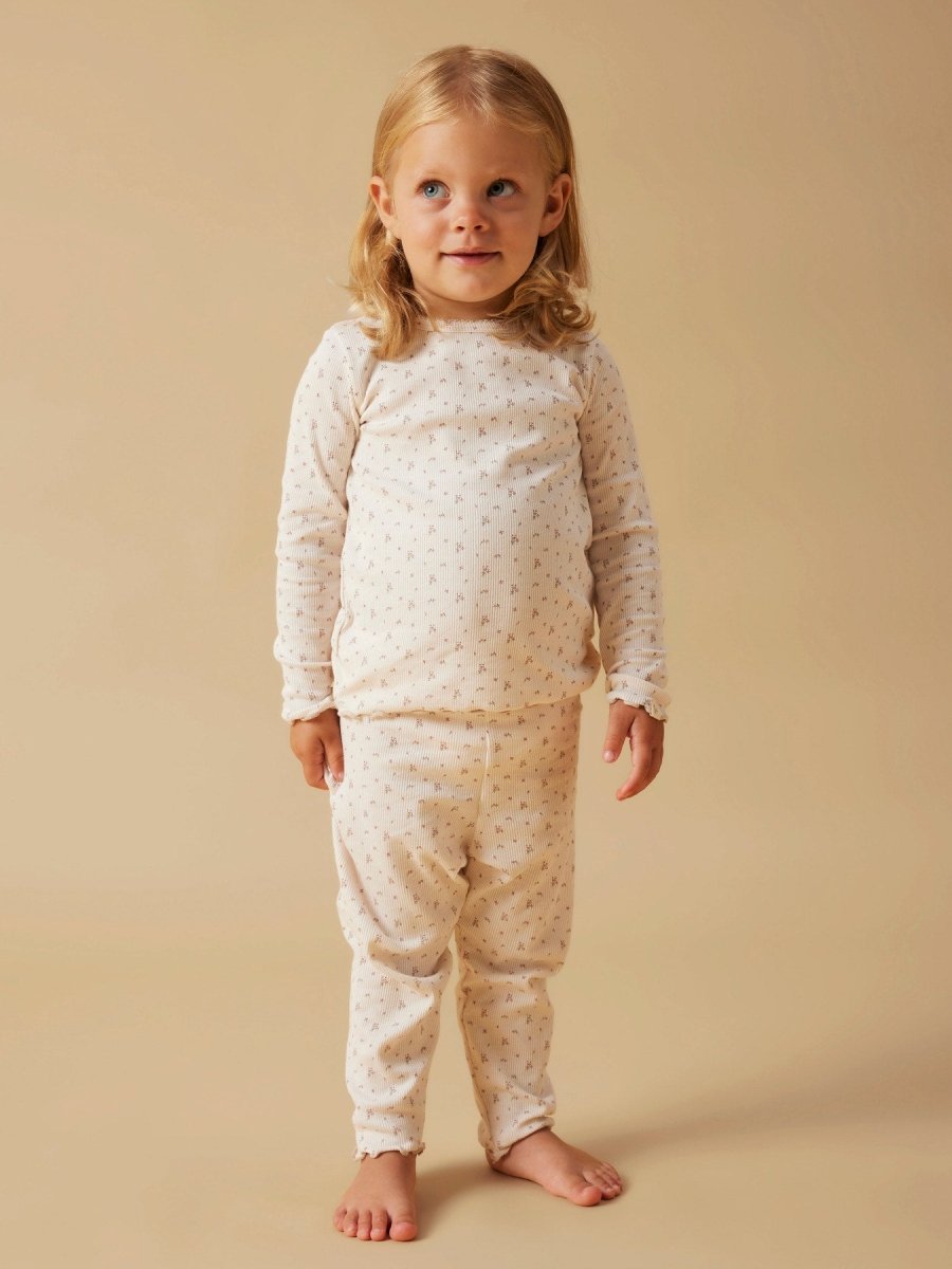 Lil' Atelier Mini GAGO NIGHT SET - Almost Mauve | FLOWERS | Torgunns Barneklær AS