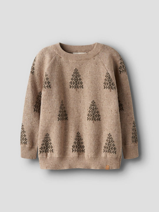 Lil' Atelier Mini GALTO BOB LS KNIT - Oxford Tan | Torgunns Barneklær AS