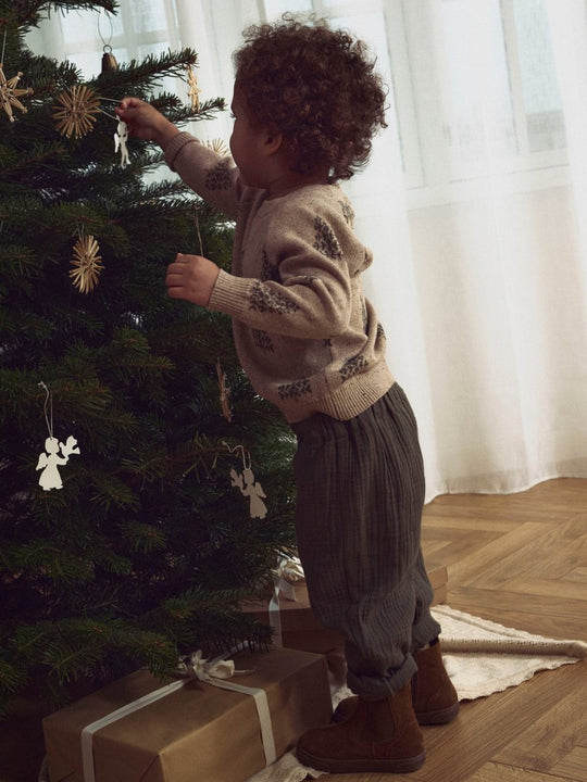 Lil' Atelier Mini GALTO BOB LS KNIT - Oxford Tan | Torgunns Barneklær AS