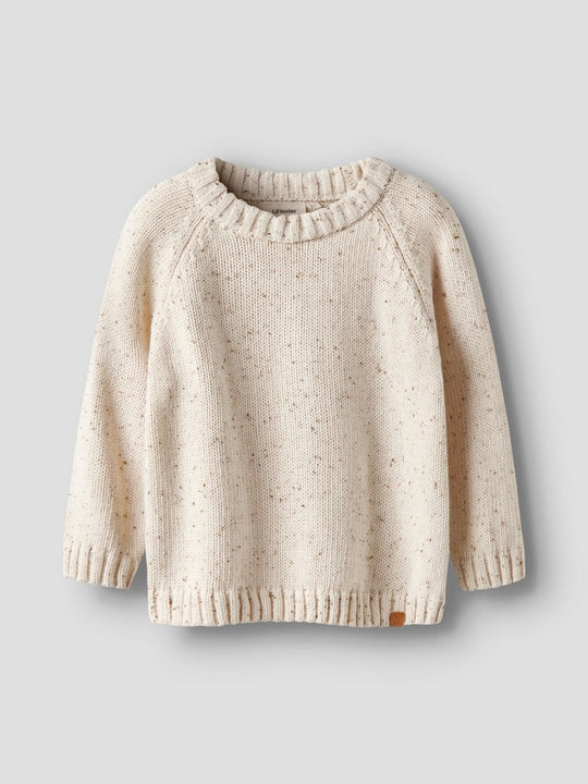 Lil' Atelier Mini GALTO FAK LS KNIT - Turtledove | Torgunns Barneklær AS