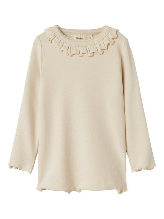 Lil' Atelier Mini GAYO KOJ LS SLIM TOP - Turtledove | Torgunns Barneklær AS