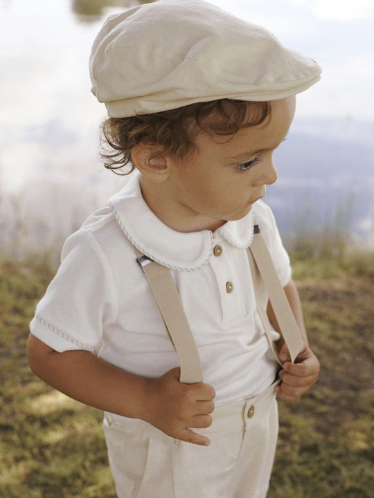 Lil' Atelier Mini HARBOUR BRACES - Bleached Sand | Torgunns Barneklær AS