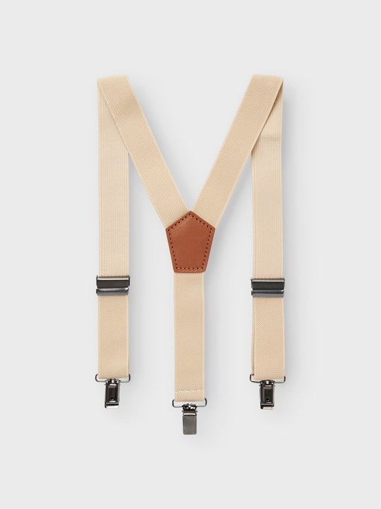 Lil' Atelier Mini HARBOUR BRACES - Bleached Sand | Torgunns Barneklær AS