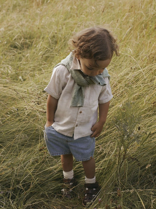 Lil' Atelier Mini HILBERT LOOSE DENIM SHORTS - Light Blue Denim | Torgunns Barneklær AS