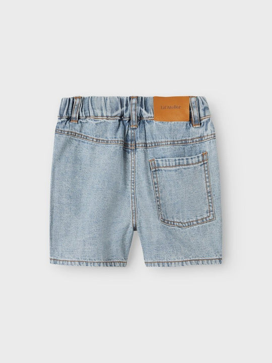 Lil' Atelier Mini HILBERT LOOSE DENIM SHORTS - Light Blue Denim | Torgunns Barneklær AS
