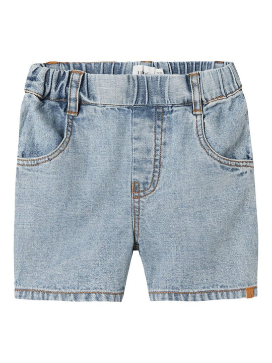 Lil' Atelier Mini HILBERT LOOSE DENIM SHORTS - Light Blue Denim | Torgunns Barneklær AS