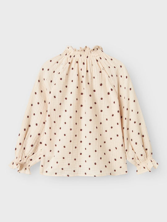 Lil' Atelier Mini IA LS LOOSE SHIRT - Silver Peony | Torgunns Barneklær AS