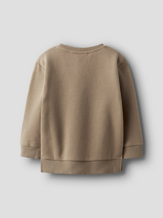 Lil' Atelier Mini ILONDON RIM LS LOOSE SWEAT - Sepia Tint | Torgunns Barneklær AS