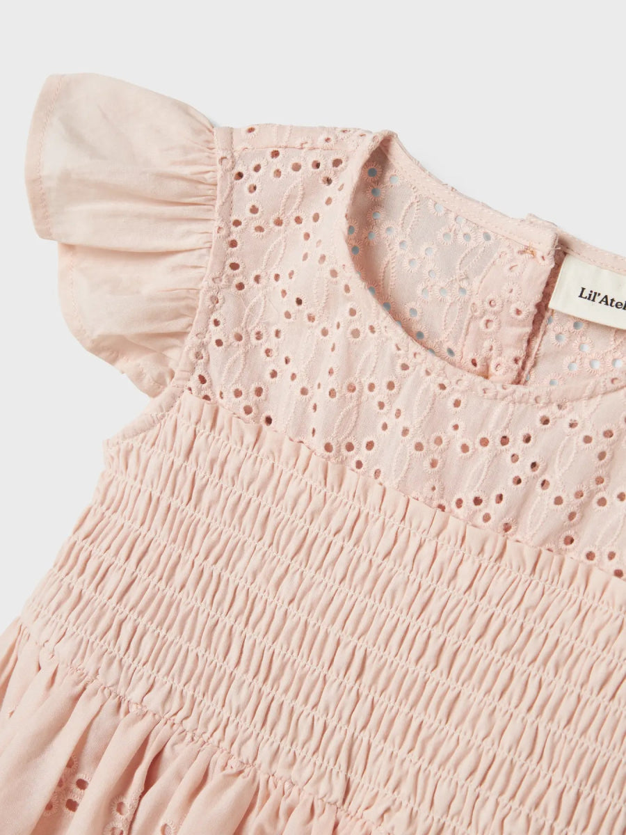 Lil' Atelier Mini JEDI CAPSL LOOSE DRESS - Peach Blush | Torgunns Barneklær AS