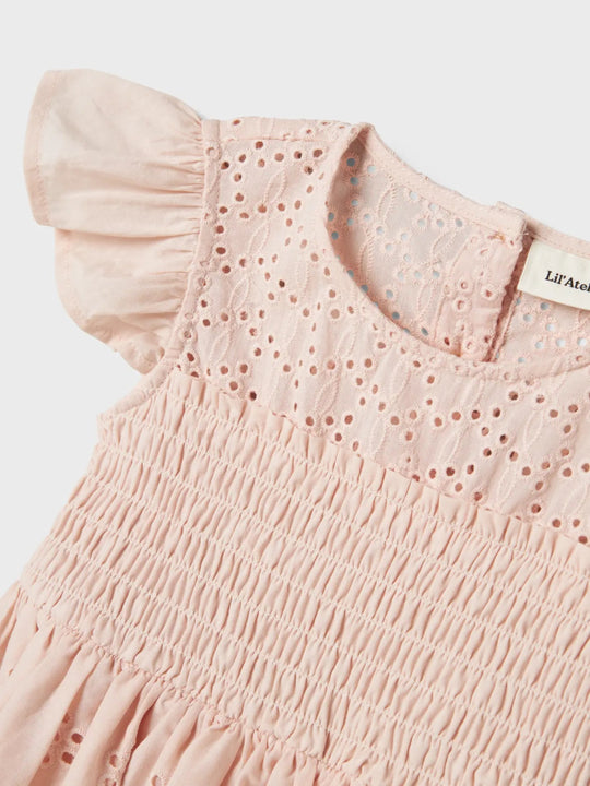 Lil' Atelier Mini JEDI CAPSL LOOSE DRESS - Peach Blush | Torgunns Barneklær AS