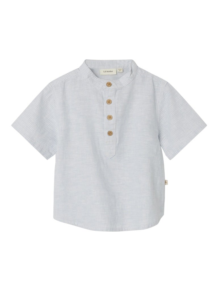 Lil' Atelier Mini JESPER SS LOOSE SHIRT - Ancient Water | Torgunns Barneklær AS