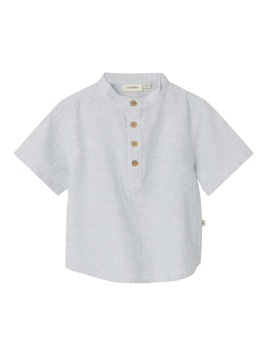 Lil' Atelier Mini JESPER SS LOOSE SHIRT - Ancient Water | Torgunns Barneklær AS