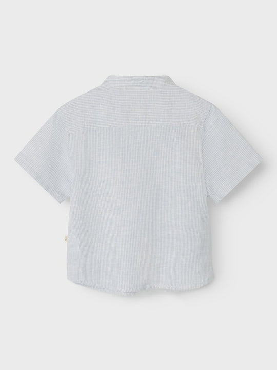 Lil' Atelier Mini JESPER SS LOOSE SHIRT - Ancient Water | Torgunns Barneklær AS
