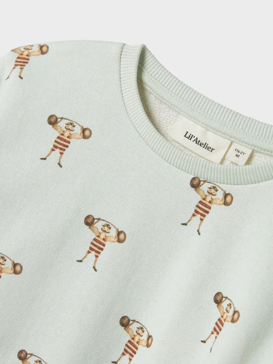 Lil' Atelier Mini JOBO LS LOOSE SWEAT - Murmur | Torgunns Barneklær AS