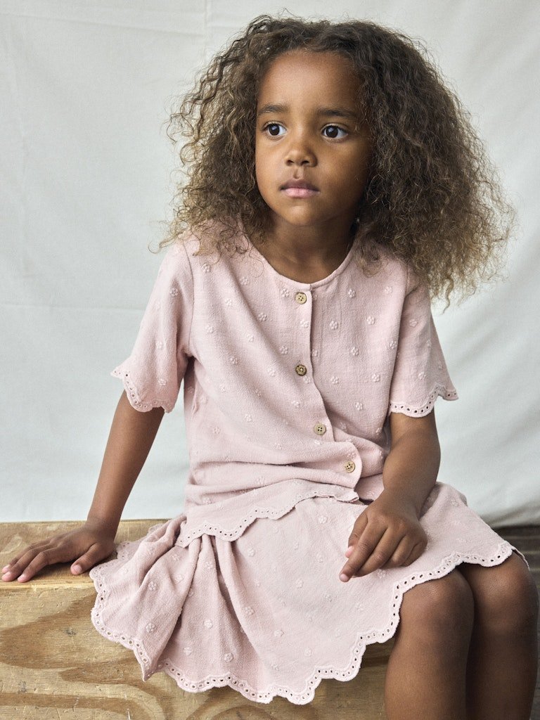 Lil' Atelier Mini KAJA SS SHIRT - Misty Rose | Torgunns Barneklær AS