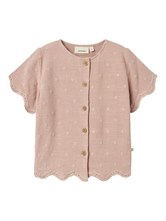 Lil' Atelier Mini KAJA SS SHIRT - Misty Rose | Torgunns Barneklær AS