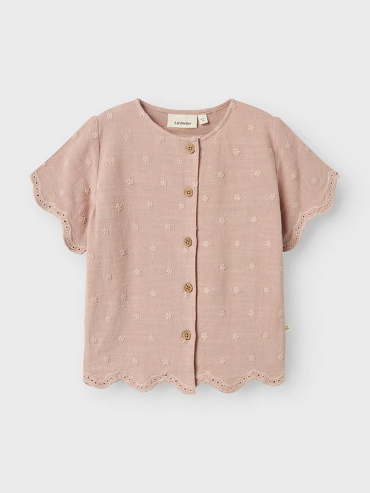 Lil' Atelier Mini KAJA SS SHIRT - Misty Rose | Torgunns Barneklær AS