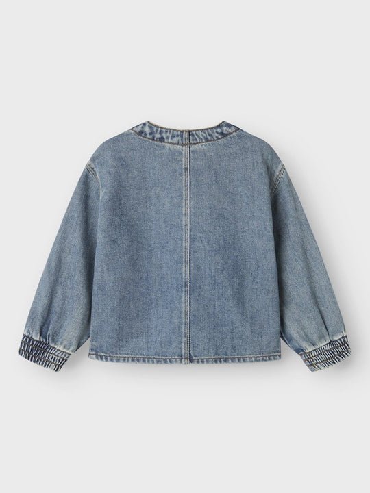 Lil' Atelier Mini KAROLE LS DENIM SHIRT - Medium Blue Denim | Torgunns Barneklær AS