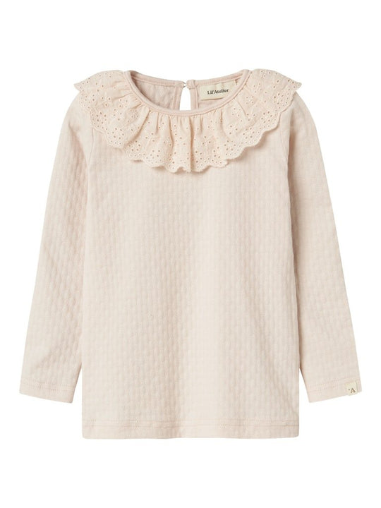 Lil' Atelier Mini KIRA LS SLIM TOP - Silver Peony | Torgunns Barneklær AS