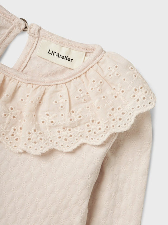 Lil' Atelier Mini KIRA LS SLIM TOP - Silver Peony | Torgunns Barneklær AS