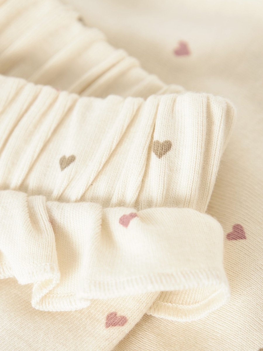 Lil' Atelier Mini LALO TAI SLIM LEGGING - Turtledove | HEART | Torgunns Barneklær AS