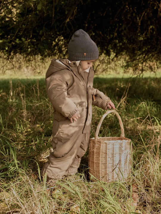 Lil' Atelier Mini LASTORM12 VINTERDRESS - Shitake | Torgunns Barneklær AS