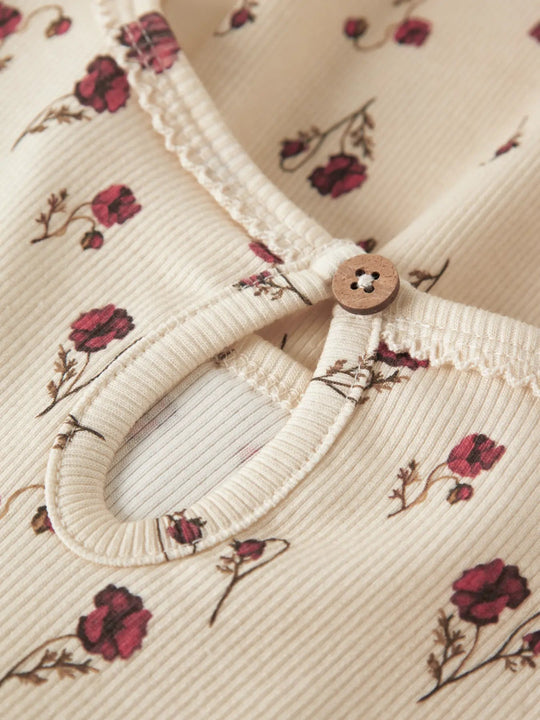 Lil' Atelier Mini LAVO EKK LS DRESS - Turtledove | Torgunns Barneklær AS