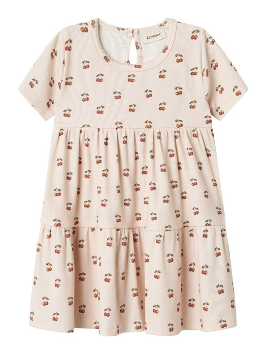 Lil' Atelier Mini LAVO ERA SS DRESS - Silver Peony | CHERRY | Torgunns Barneklær AS