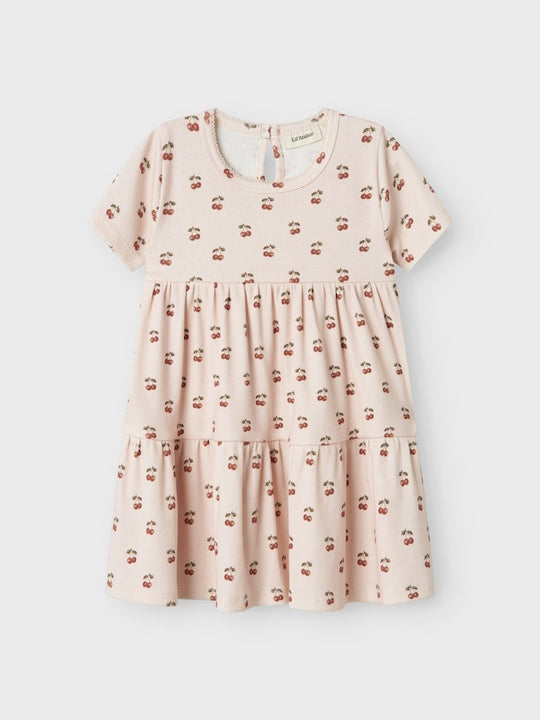 Lil' Atelier Mini LAVO ERA SS DRESS - Silver Peony | CHERRY | Torgunns Barneklær AS