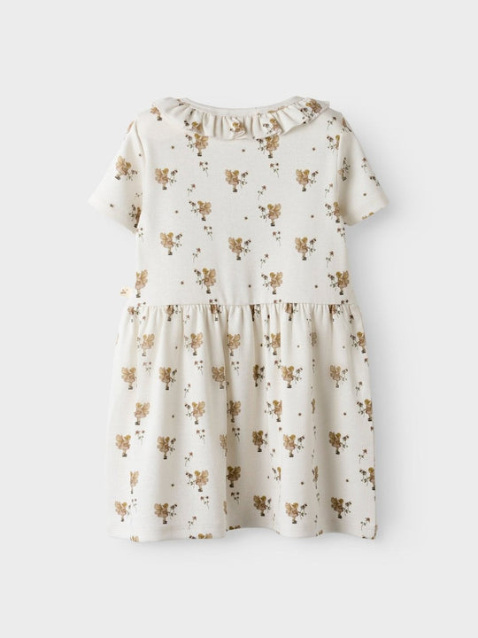 Lil' Atelier Mini LAYO LOA SS DRESS - Coconut Milk | FAIRY | Torgunns Barneklær AS
