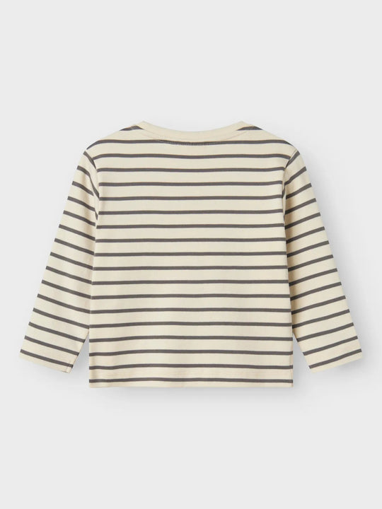 Lil' Atelier Mini LIMIA LS LOOSE TOP NOOS - Turtledove | POPPY SEED | Torgunns Barneklær AS
