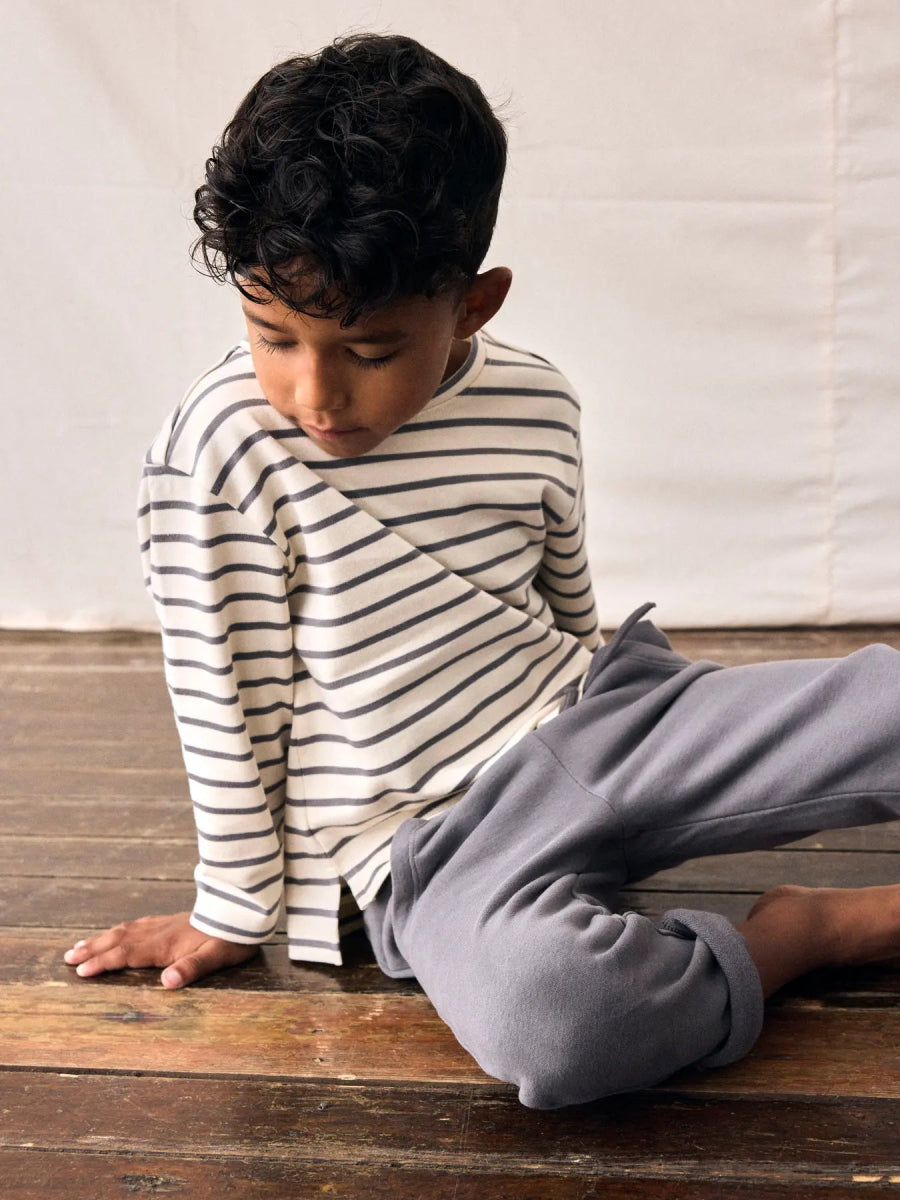 Lil' Atelier Mini LIMIA LS LOOSE TOP NOOS - Turtledove | POPPY SEED | Torgunns Barneklær AS