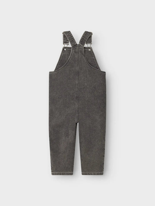 Lil' Atelier Mini LULIA LOOSE DENIM OVERALL - Medium Grey Denim | Torgunns Barneklær AS
