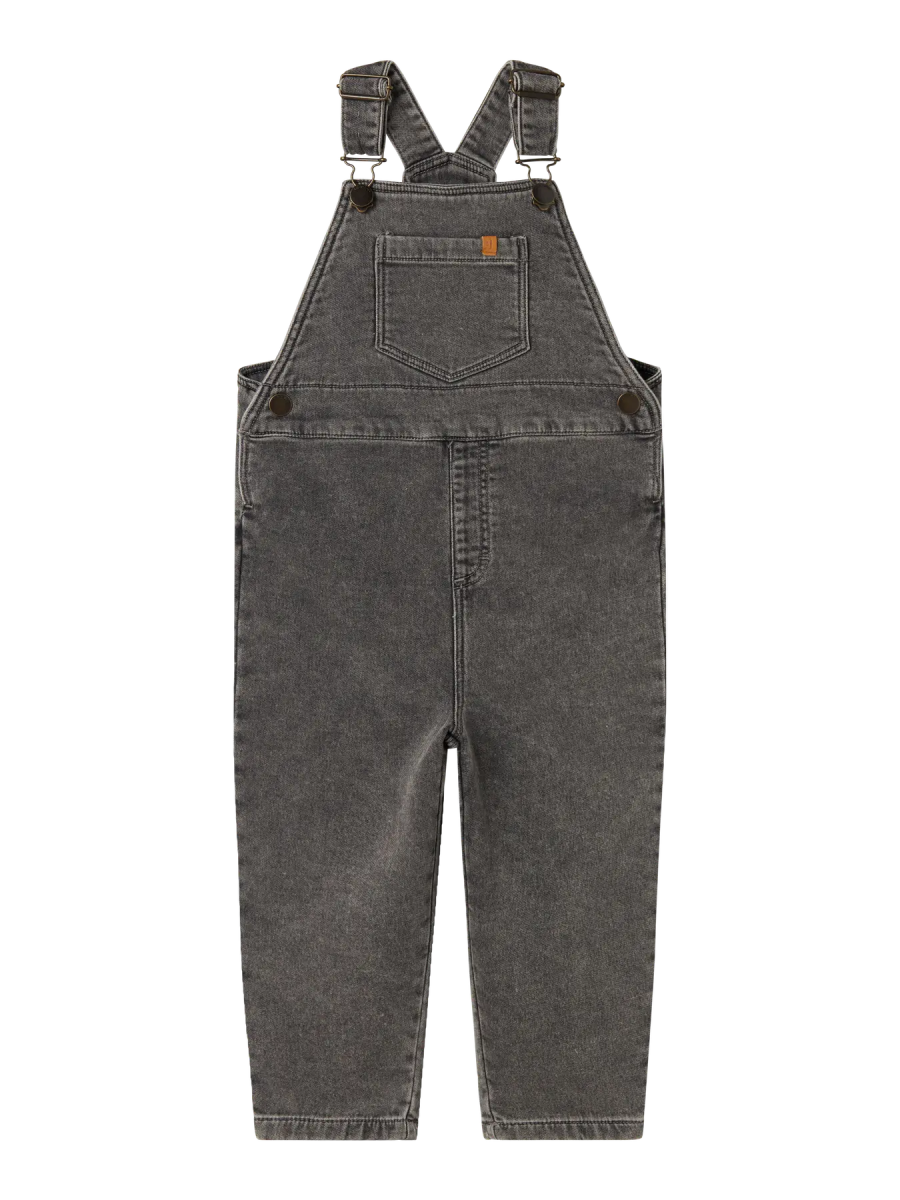 Lil' Atelier Mini LULIA LOOSE DENIM OVERALL - Medium Grey Denim | Torgunns Barneklær AS
